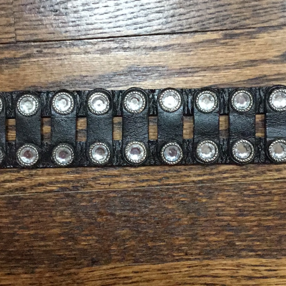 Morgan Black Rhinestones Stud Belt - Picture 4 of 7